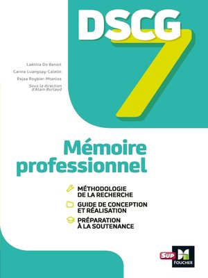 cover image of DSCG 7--Mémoire professionnel--Manuel